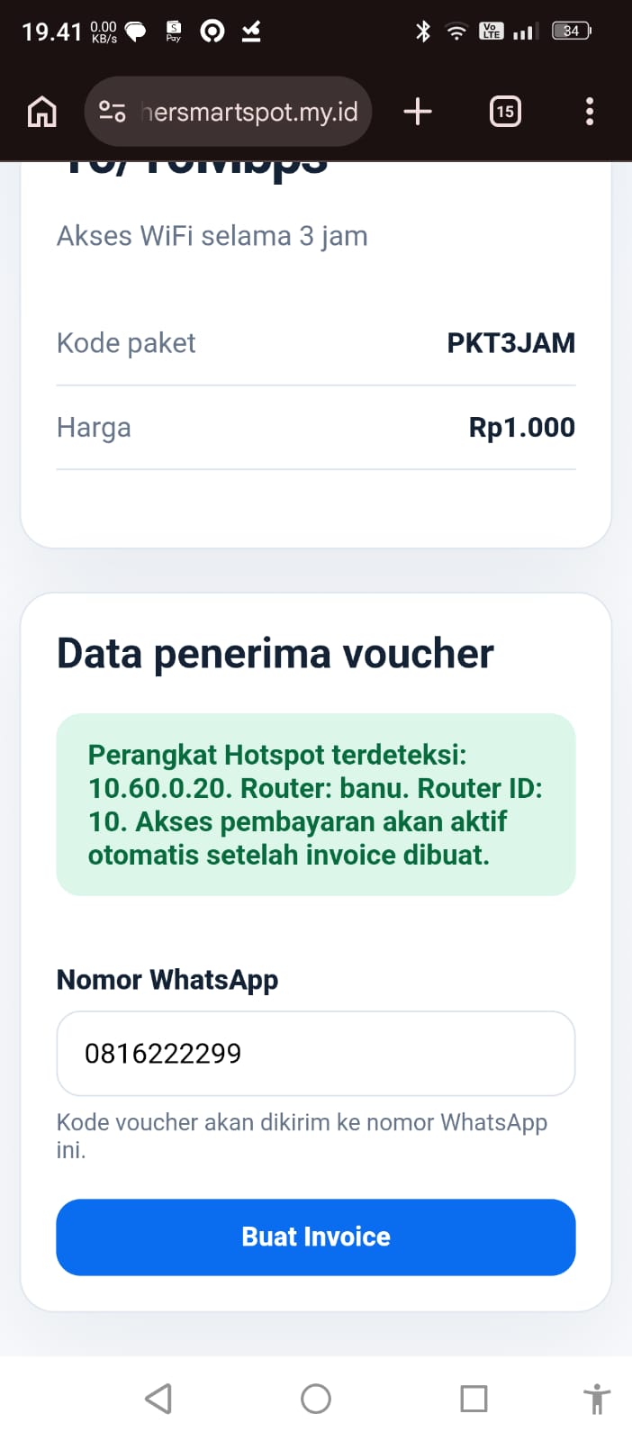 Panduan Step 5 - Masukkan Nomor WhatsApp